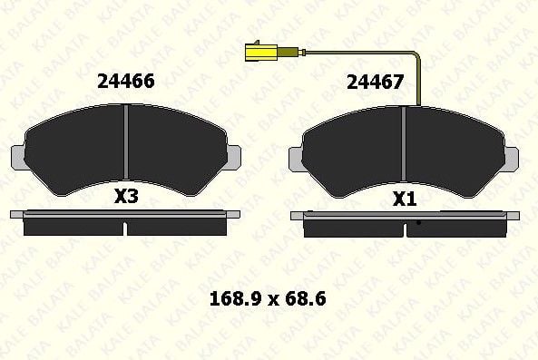 ÖN FREN BALATA PEUGEOT BOXER 3