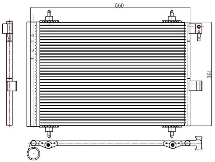KLİMA RADYATÖRÜ PEUGEOT 407