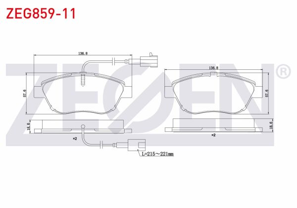 ÖN FREN BALATA PEUGEOT BİPPER FİŞLİ