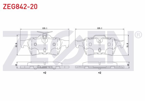 ARKA FREN BALATASI PEUGEOT 508
