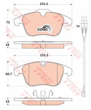 ÖN FREN BALATASI CİTROEN C5 X7 DV6C