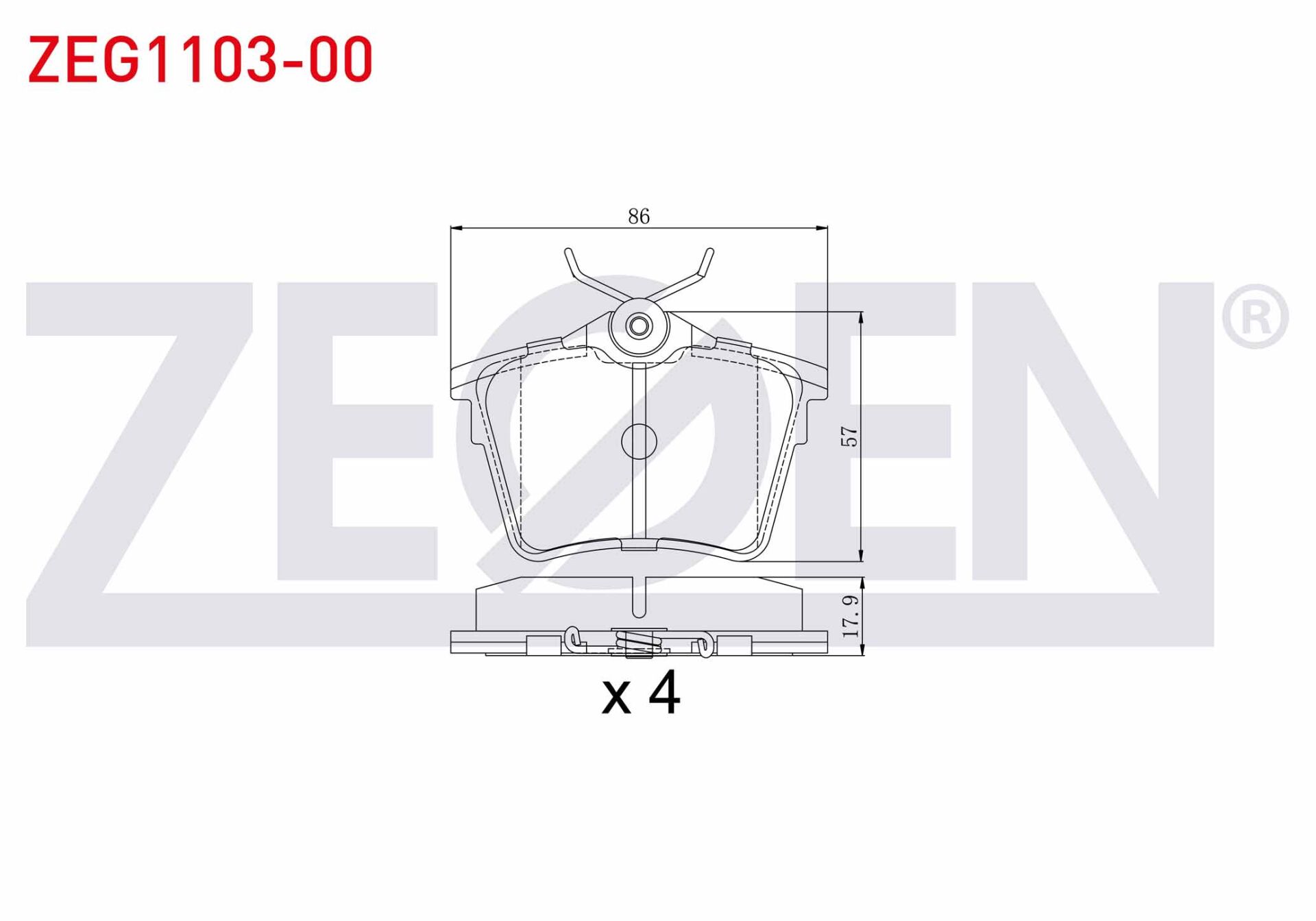 ARKA FREN BALATASI CİTROEN C5 X7 DV6C