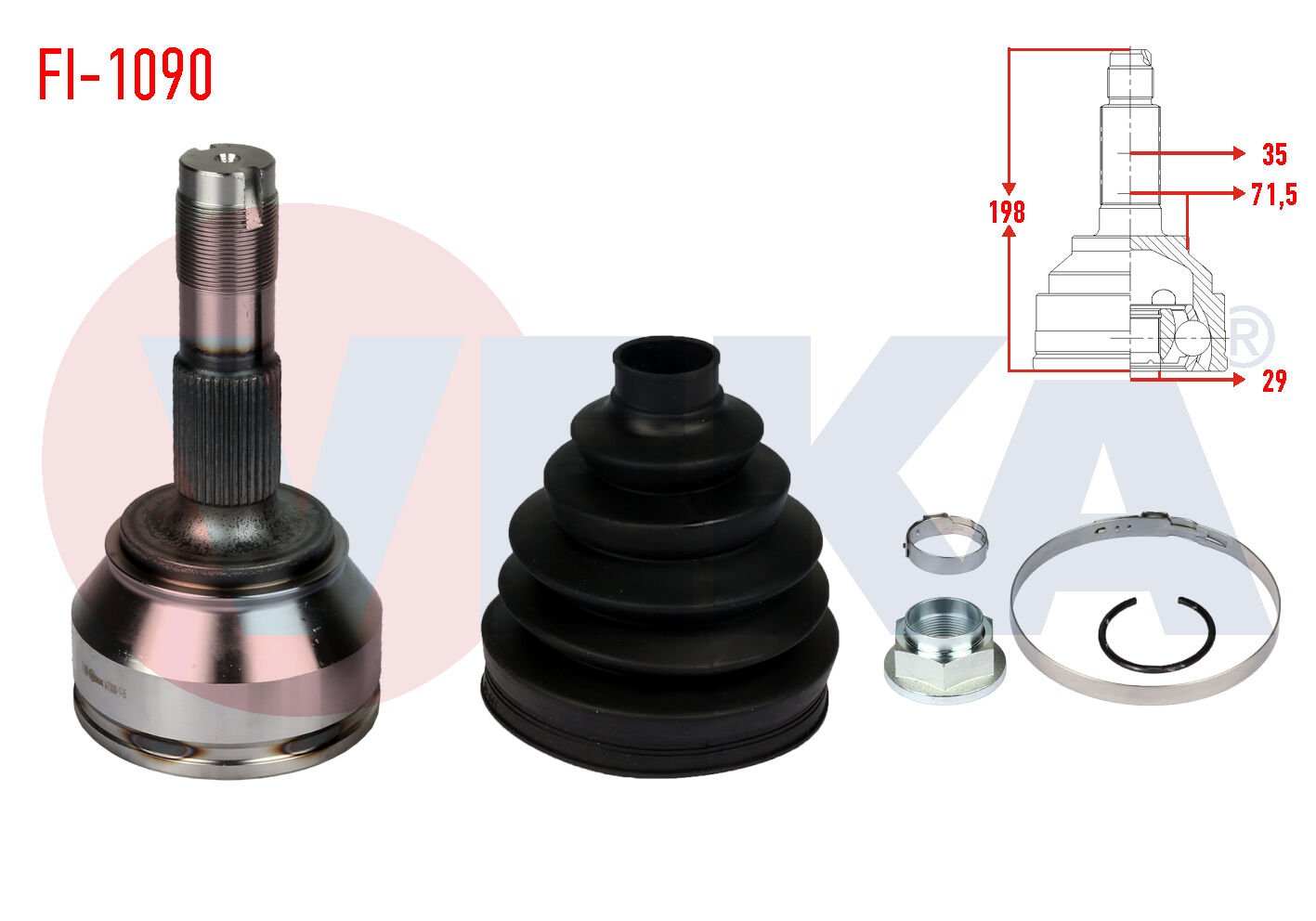 AKS KAFASI PEUGEOT BOXER 3