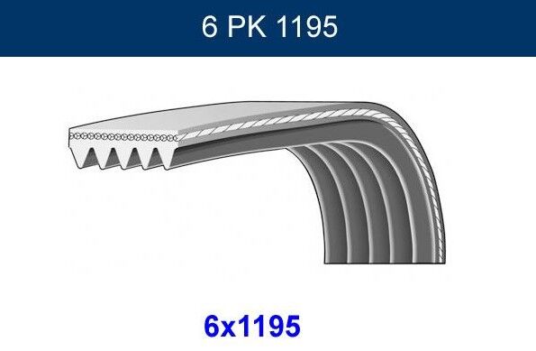 ALTERNATÖR KAYIŞI 6PK1195