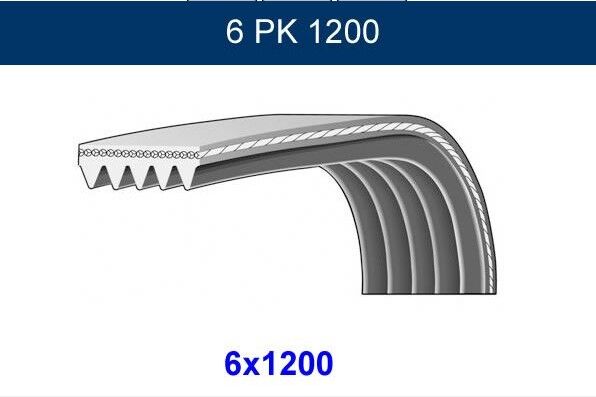ALTERNATÖR KAYIŞI 6PK1200