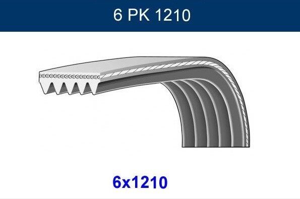 ALTERNATÖR KAYIŞI 6PK1210
