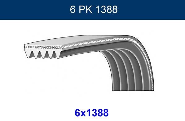 ALTERNATÖR KAYIŞI 6PK1388