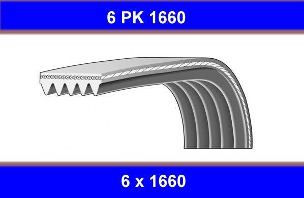 ALTERNATÖR KAYIŞI 6PK1660