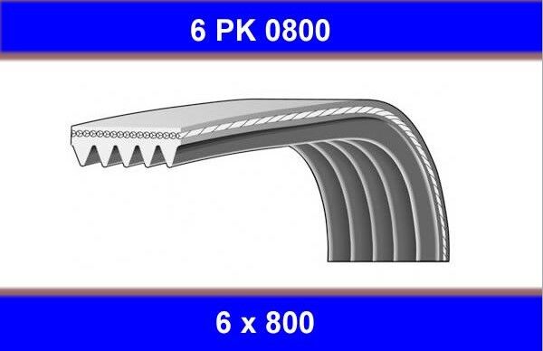 ALTERNATÖR KAYIŞI 6PK800