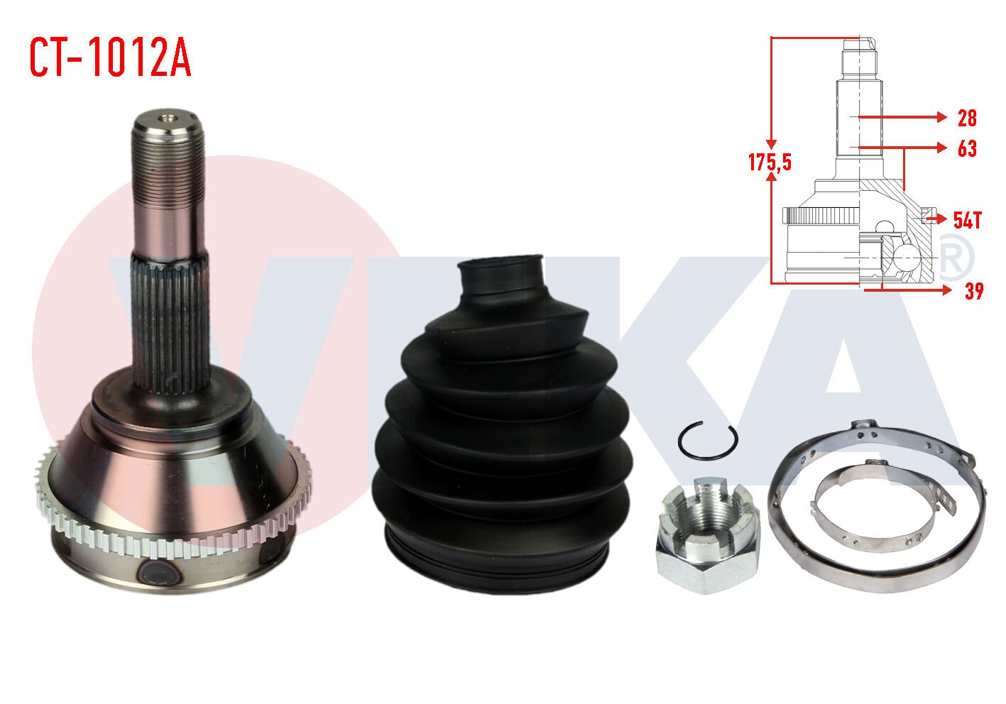 AKS KAFASI 15'' PEUGEOT BOXER 1-2