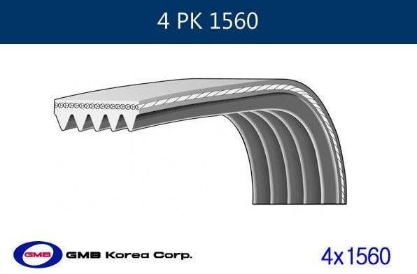 ALTERNATÖR KAYIŞI 4PK1560