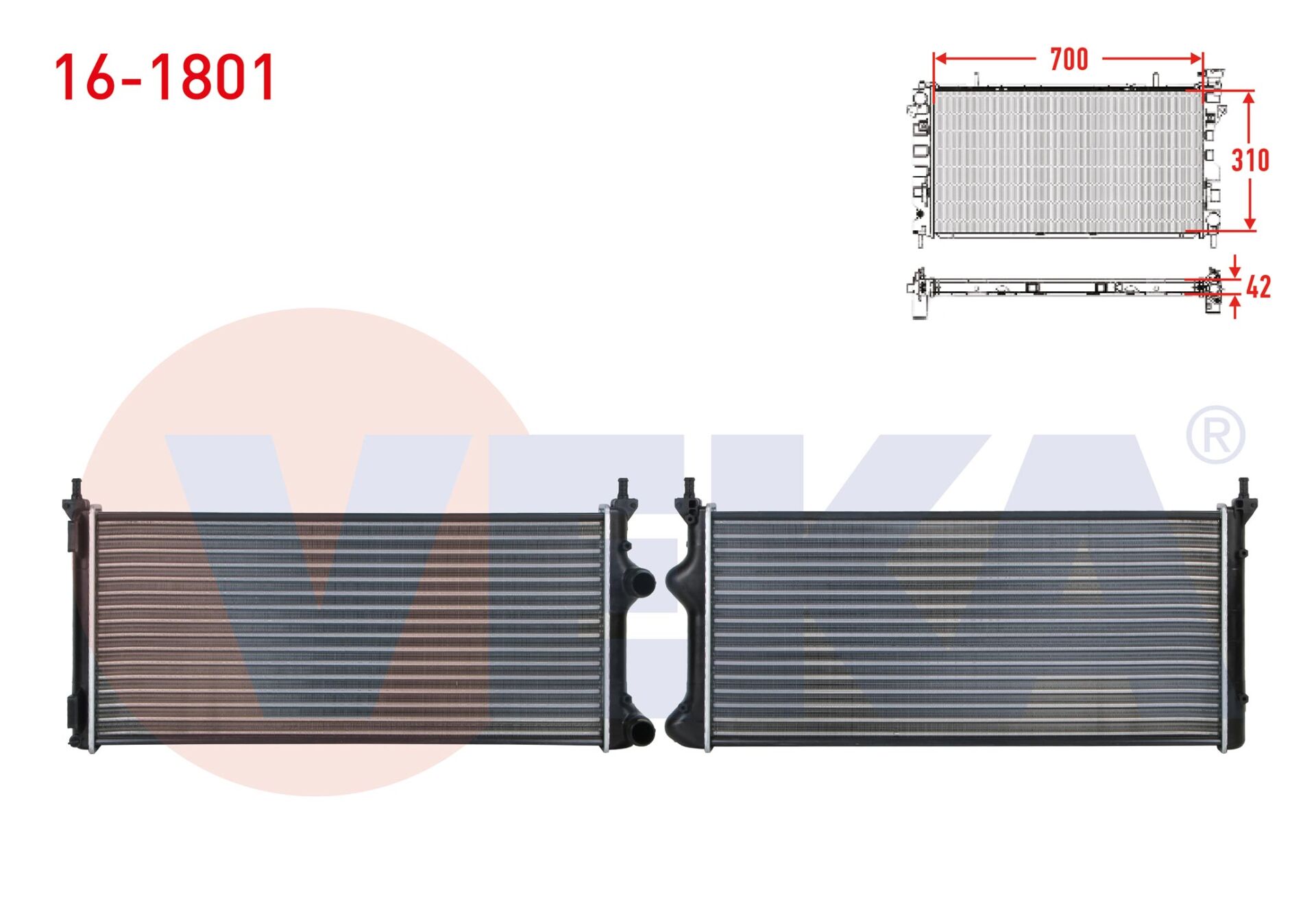 SU RADYATÖRÜ FİAT DOBLO 1.3 - 1.9 JTD  MUTİJET  MEKANİK
