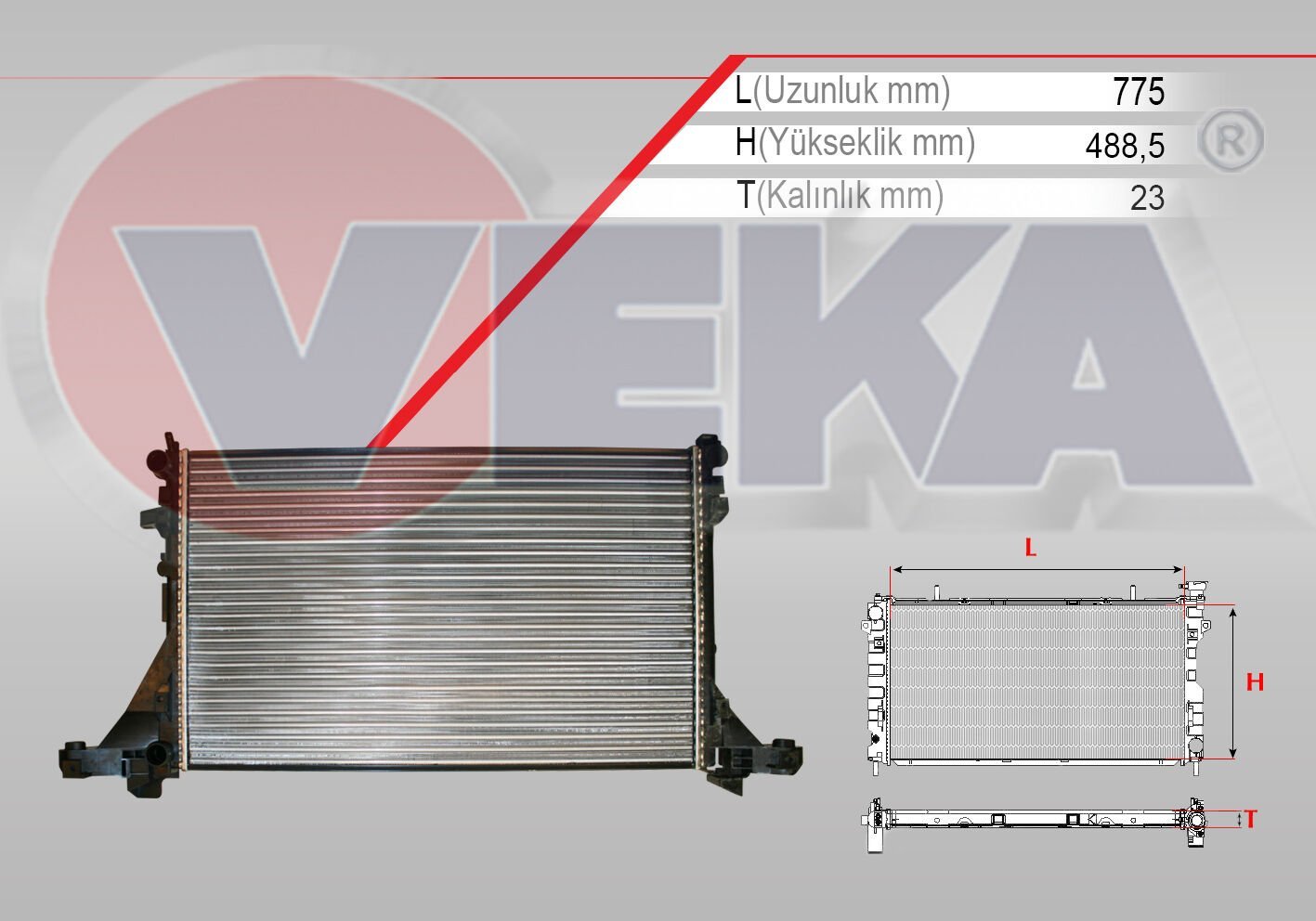 SU RADYATÖRÜ DÜZ BAĞLANTI RENAULT MASTER 3