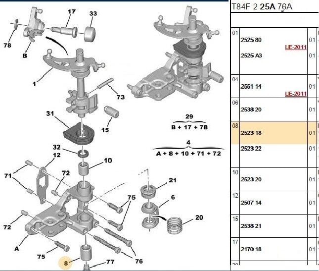 VİTES KOL BURCU PEUGEOT BOXER 2.8 HDİ