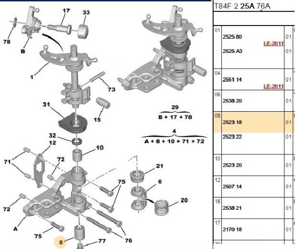 VİTES KOL BURCU PEUGEOT BOXER 2.8 HDİ