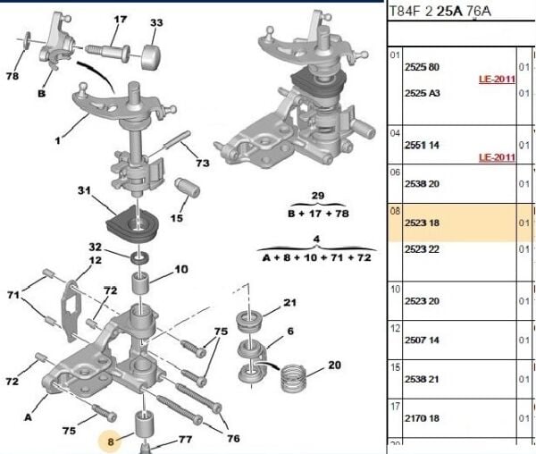 VİTES KOL BURCU PEUGEOT BOXER 2.8 HDİ