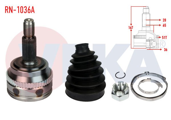 AKS KAFASI BÜYÜK ABSLİ RENAULT MASTER