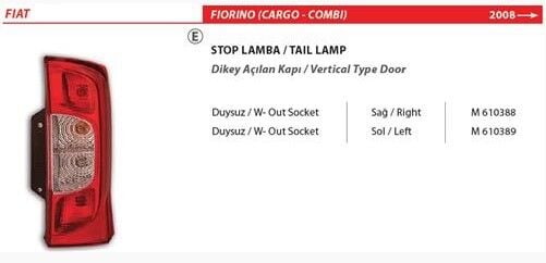 ARKA STOP SOL TEK AÇILIR PEUGEOT BİPPER