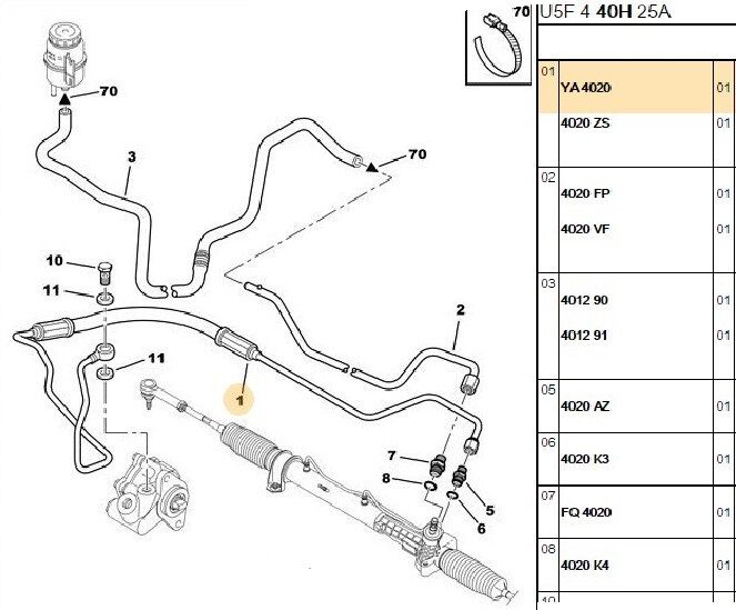 DİREKSİYON POMPA HORTUMU 2.8 HDİ PEUGEOT BOXER 2