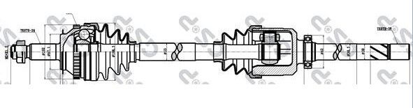 AKS SAĞ KISA TİP RENAULT MASTER 1