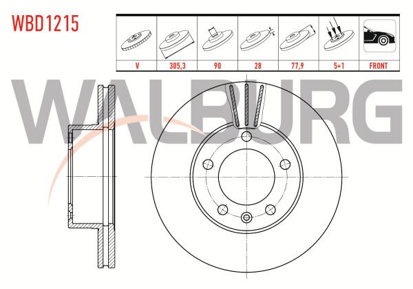 ÖN FREN DİSKİ SOĞUTMALI RENAULT MASTER 1-2