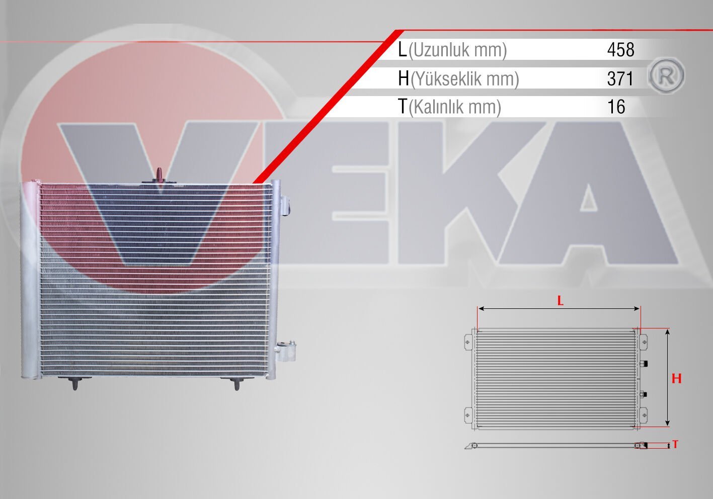 KLİMA RADYATÖRÜ 1.6 TU5P CİTROEN C3
