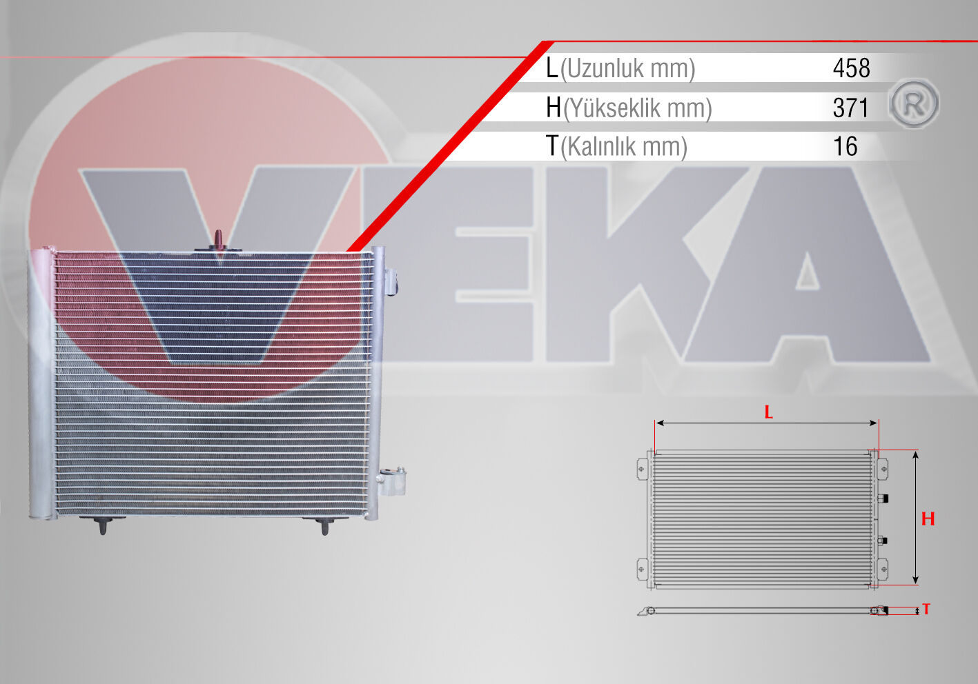 KLİMA RADYATÖRÜ 1.6 TU5P CİTROEN C3