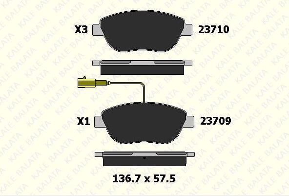 ÖN FREN BALATA FİAT DOBLO Y.M