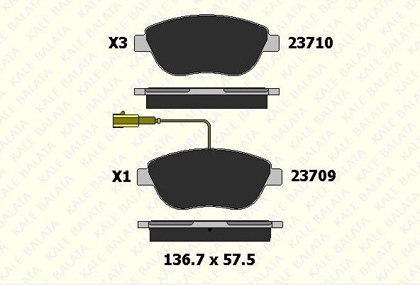 ÖN FREN BALATA FİAT DOBLO Y.M