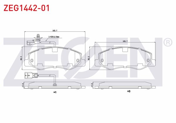 ARKA FREN BALATA RENAULT MASTER 3