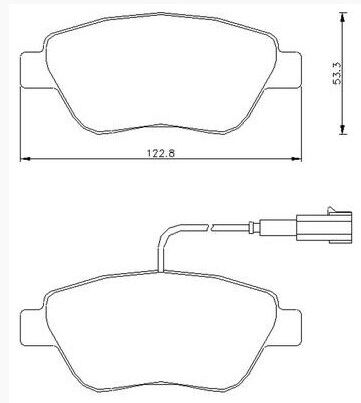 ÖN FREN BALATA PEUGEOT BİPPER FİŞSİZ