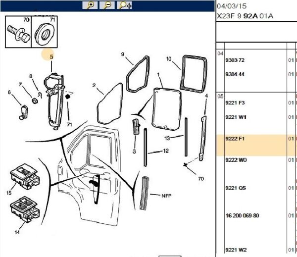 SAĞ CAM KRİKOSU MANUEL PEUGEOT BOXER 1