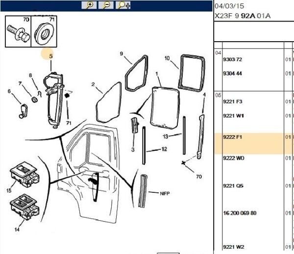 SAĞ CAM KRİKOSU MANUEL PEUGEOT BOXER 1