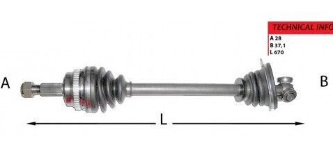 AKS SAĞ KISA TİP RENAULT MASTER 1