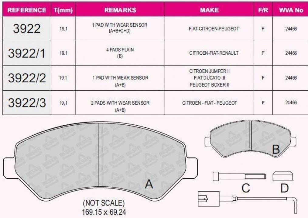 ÖN FREN BALATA PEUGEOT BOXER 3