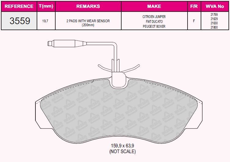 ÖN FREN BALATA PEUGEOT BOXER 1