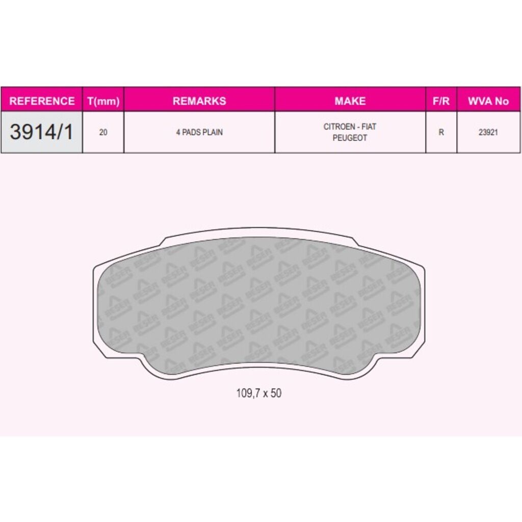 ARKA FREN BALATA PEUGEOT BOXER 2