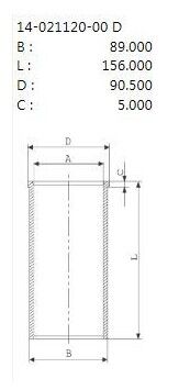 GÖMLEK STD 86.00 MM PEUGEOT BOXER 3