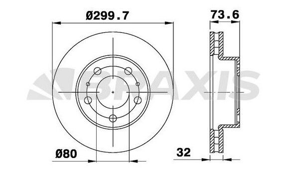 ÖN FREN DİSKİ 300 MM PEUGEOT BOXER 3