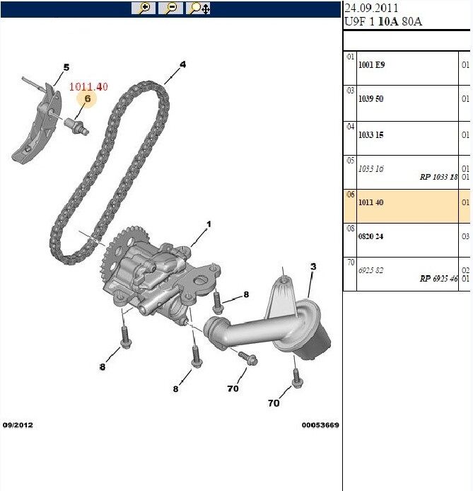YAĞ POMPA ZENCİR BAĞLANTI VİDASI PEUGEOT BOXER 3