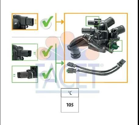 TERMOSTAD KOMPLE KABLOLU EP6 VTİ PEUGEOT 308