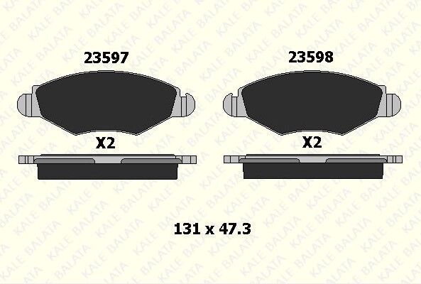 ÖN FREN BALATA SEKMANLI PEUGEOT 206
