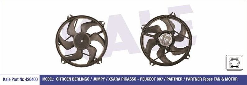 FAN MOTORU DAVLUMBAZLI PEUGEOT PARTNER 2