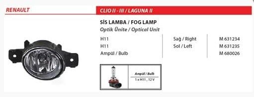 ÖN SİS FARI SAĞ RENAULT MASTER 3