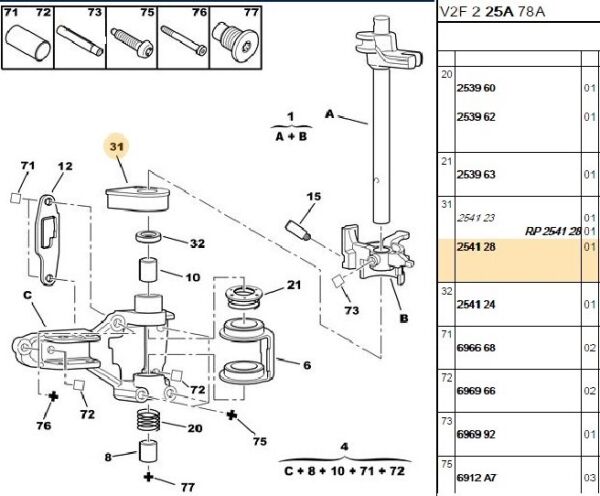 VİTES ORTALAYICI KÖRÜĞÜ PEUGEOT BOXER 3