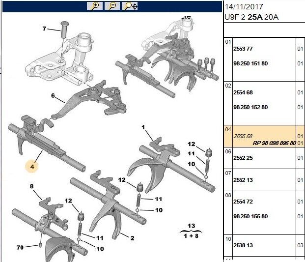 GERİ VİTES ÇATALI PEUGEOT BOXER 3