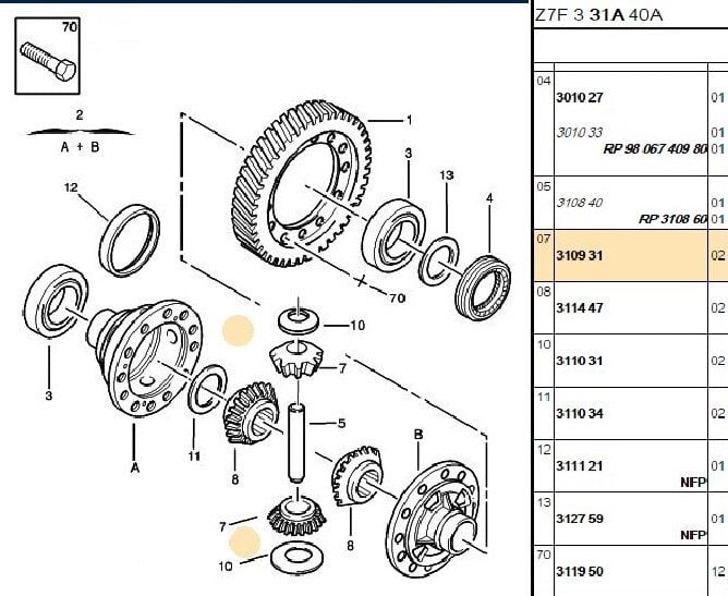İSTAVRUZ DİŞLİSİ KÜÇÜK PEUGEOT BOXER 3