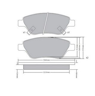 ÖN FREN BALATA SEGMANLI TİP FİAT EGEA