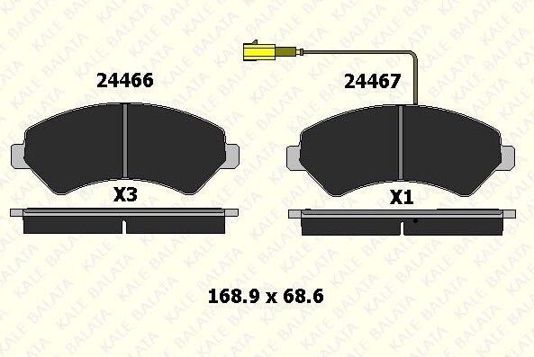 ÖN FREN BALATA PEUGEOT BOXER 3