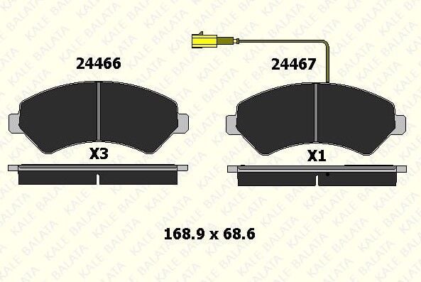ÖN FREN BALATA PEUGEOT BOXER 3